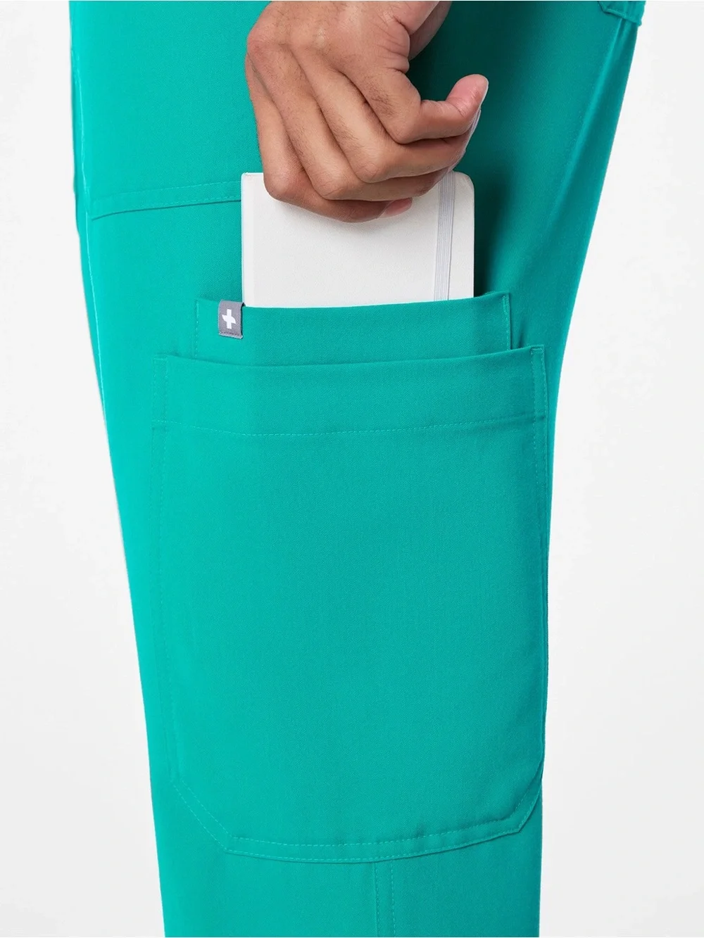 NWT FIGS Men’s Cairo Cargo Scrub Pants XS/S Regular Teal Green Blue Zipper